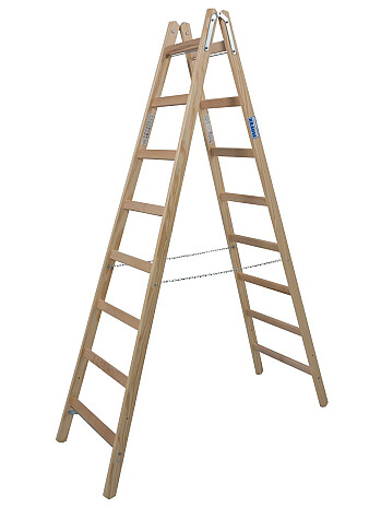 KRAUSE STABILO drabina drewniana dwustronna ze szczeblami 2x8